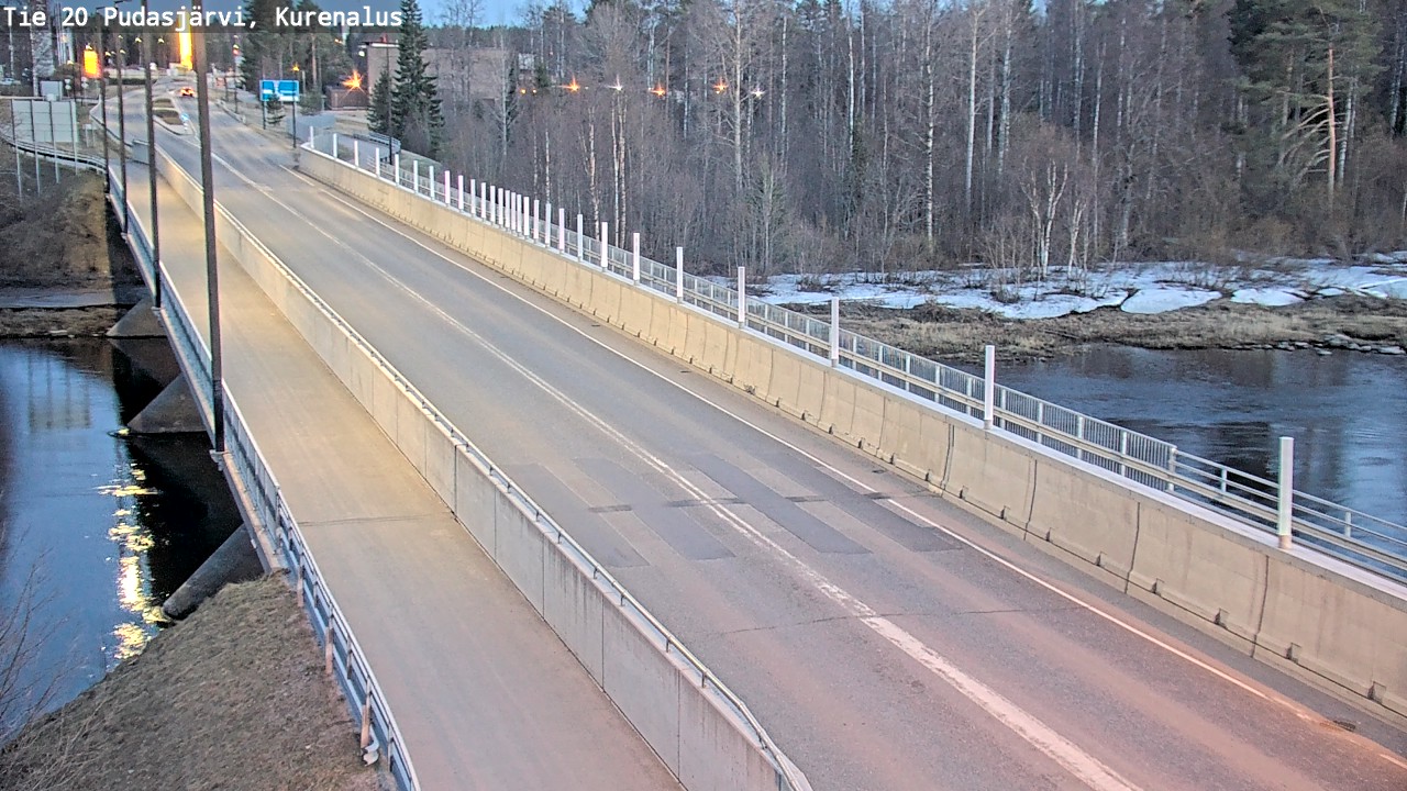 Weather Camera Image Road 20 Pudasjärvi, Kurenalus, Pudasjärvi, Pohjois-Pohjanmaa