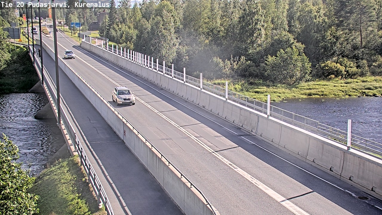 Weather Camera Image Road 20 Pudasjärvi, Kurenalus, Pudasjärvi, Pohjois-Pohjanmaa