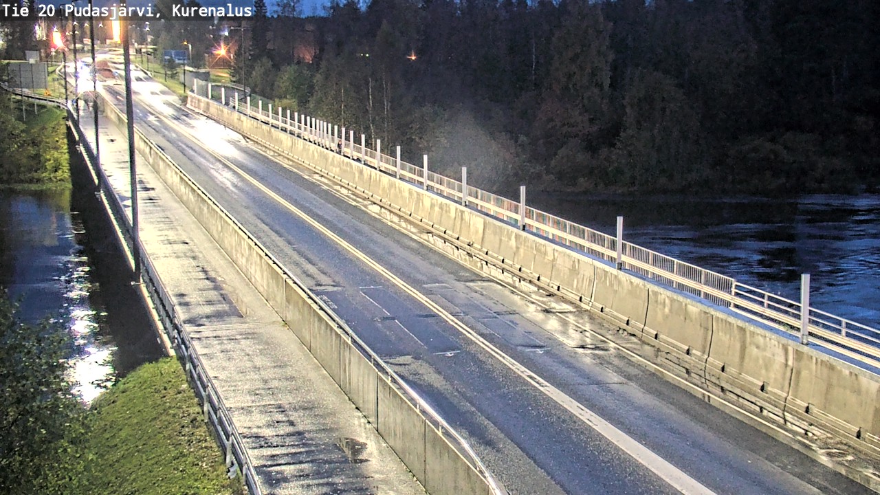 Weather Camera Image Road 20 Pudasjärvi, Kurenalus, Pudasjärvi, Pohjois-Pohjanmaa