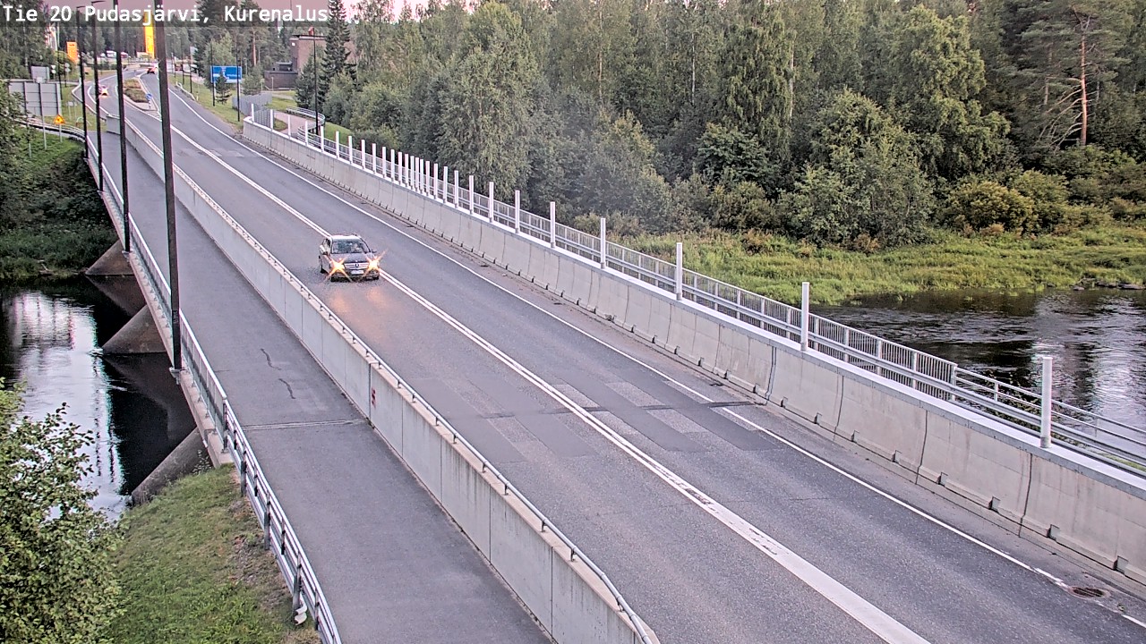 Weather Camera Image Road 20 Pudasjärvi, Kurenalus, Pudasjärvi, Pohjois-Pohjanmaa