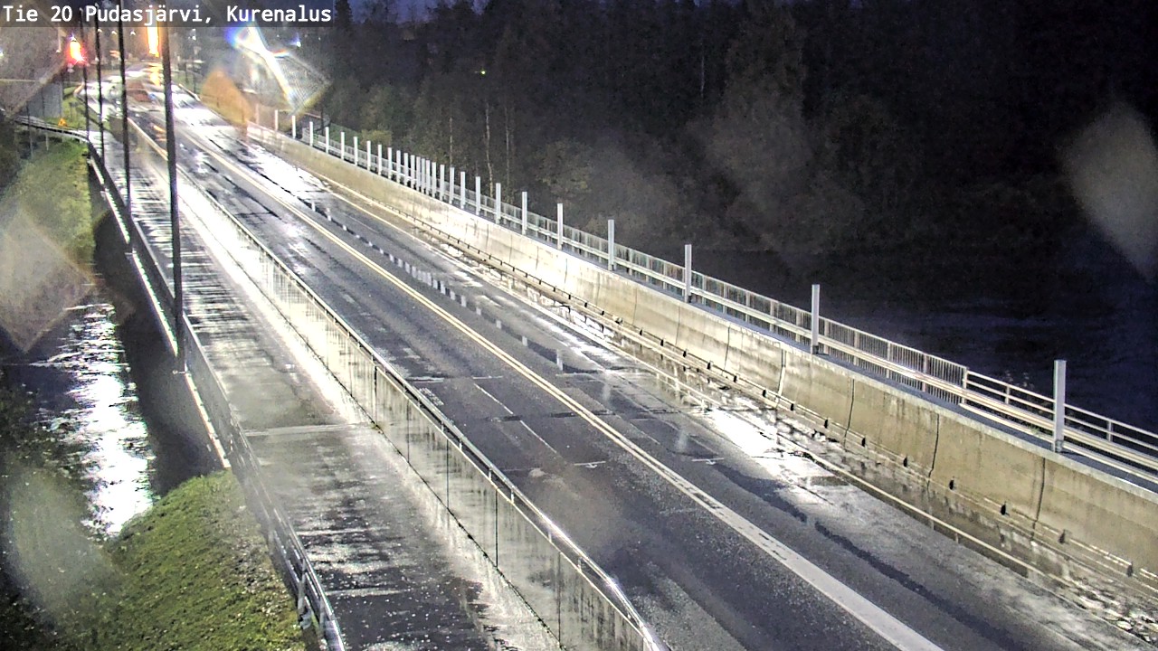 Weather Camera Image Road 20 Pudasjärvi, Kurenalus, Pudasjärvi, Pohjois-Pohjanmaa