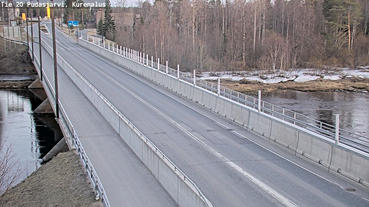 Weather Camera Image Road 20 Pudasjärvi, Kurenalus, Pudasjärvi, Pohjois-Pohjanmaa