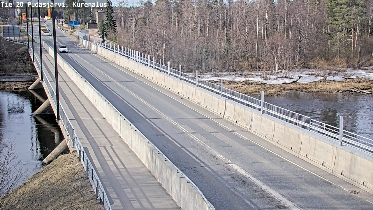 Weather Camera Image Road 20 Pudasjärvi, Kurenalus, Pudasjärvi, Pohjois-Pohjanmaa