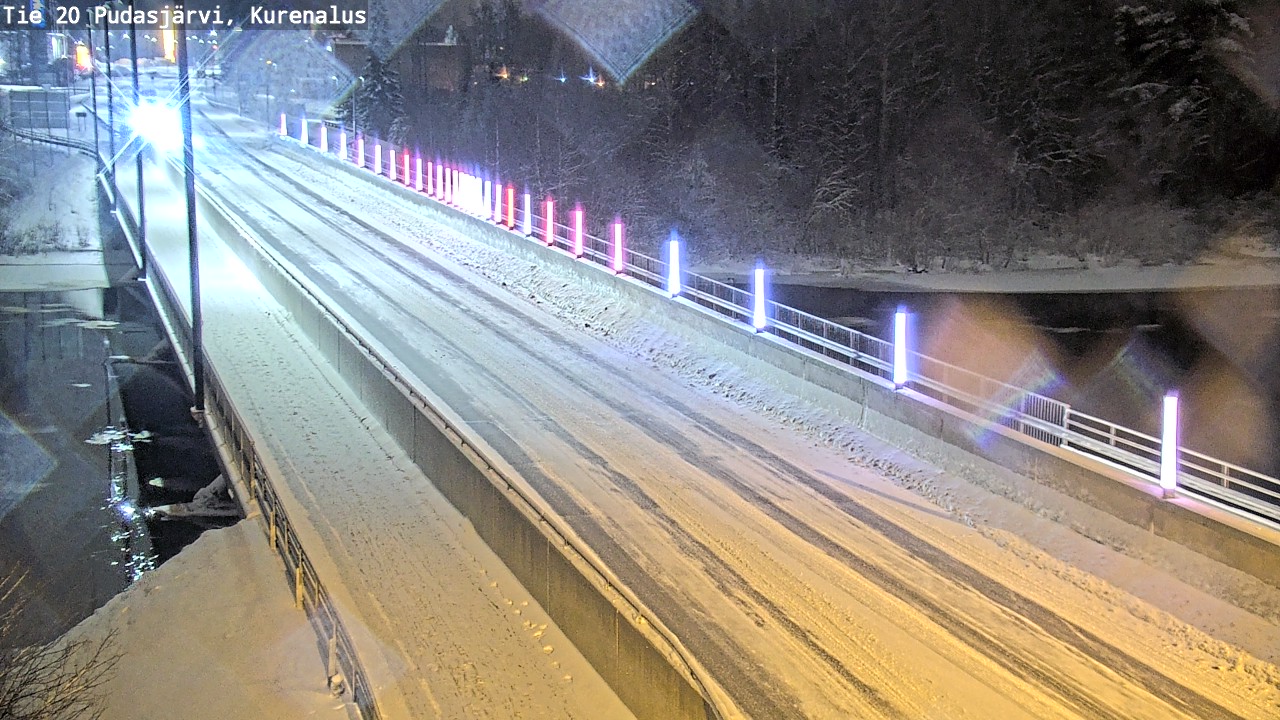 Weather Camera Image Väg 20Pudasjärvi, Kurenalus, Pudasjärvi, Pohjois-Pohjanmaa
