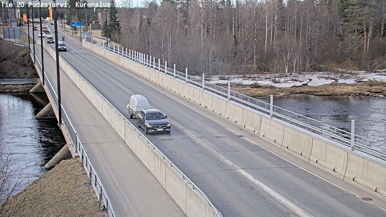 Weather Camera Image Road 20 Pudasjärvi, Kurenalus, Pudasjärvi, Pohjois-Pohjanmaa