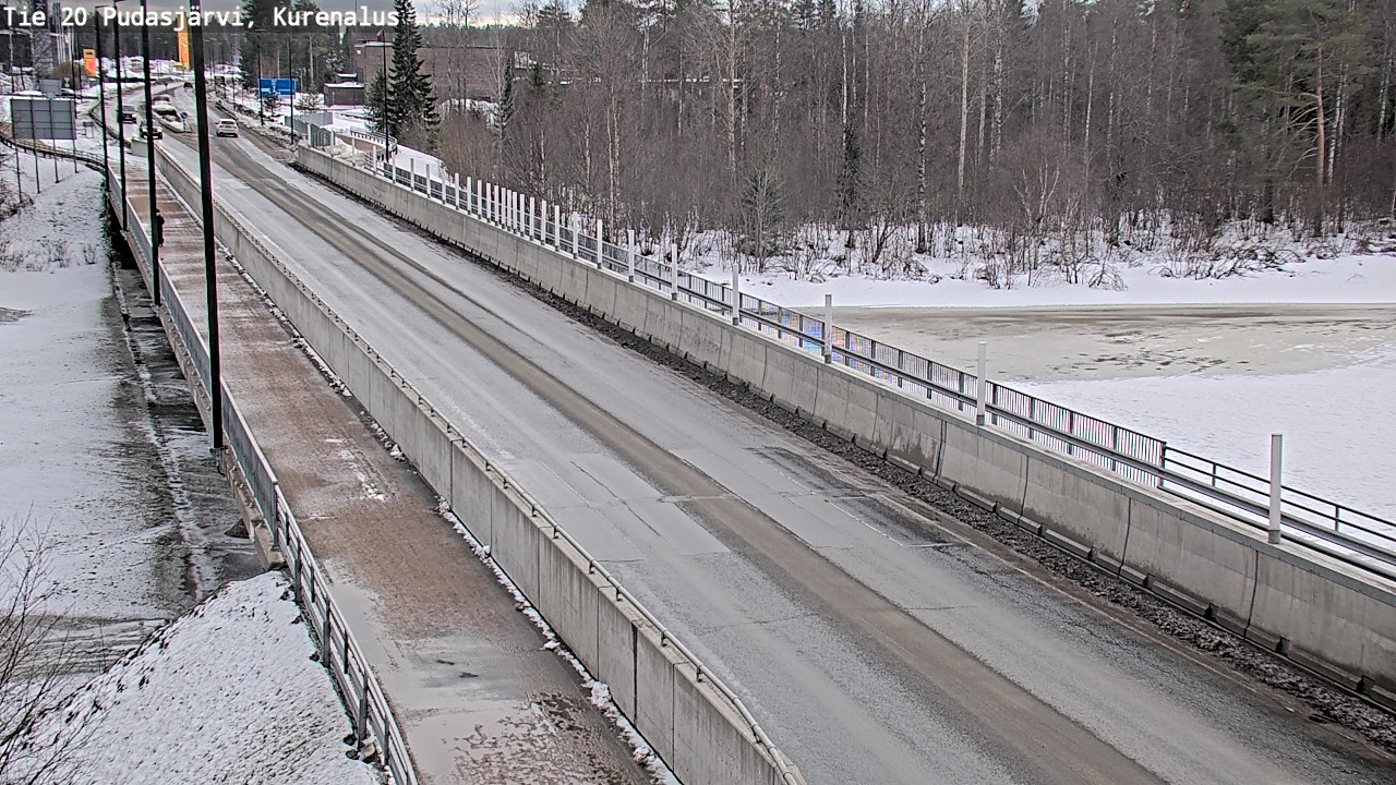 Weather Camera Image Road 20 Pudasjärvi, Kurenalus, Pudasjärvi, Pohjois-Pohjanmaa
