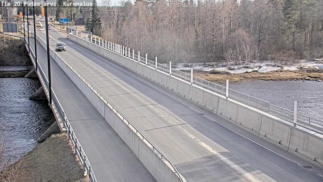 Weather Camera Image Road 20 Pudasjärvi, Kurenalus, Pudasjärvi, Pohjois-Pohjanmaa