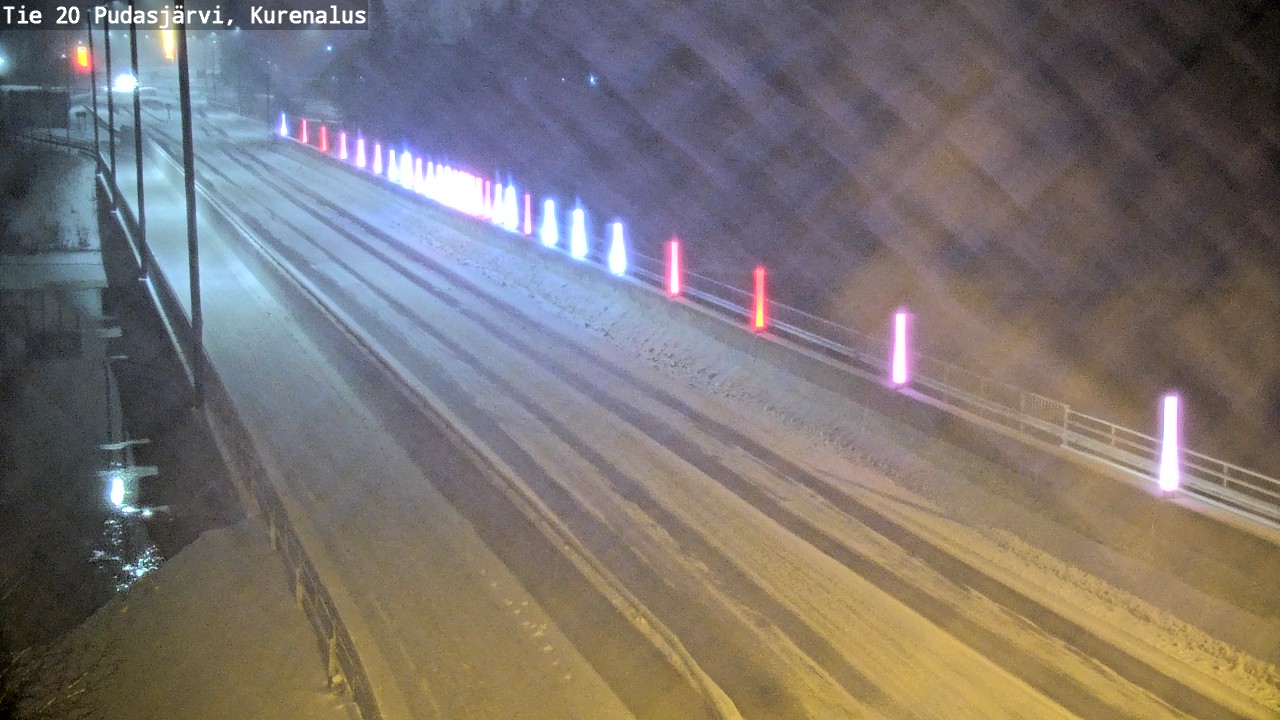 Weather Camera Image Väg 20Pudasjärvi, Kurenalus, Pudasjärvi, Pohjois-Pohjanmaa