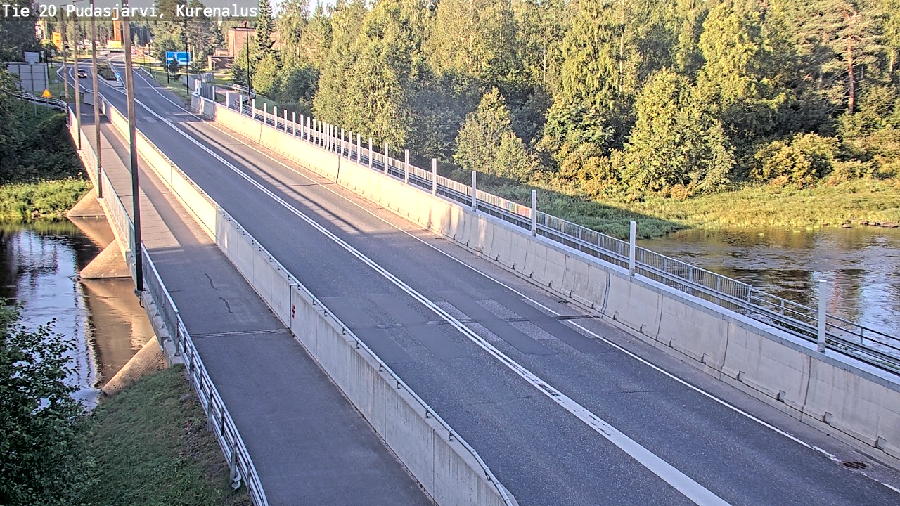 Weather Camera Image Road 20 Pudasjärvi, Kurenalus, Pudasjärvi, Pohjois-Pohjanmaa