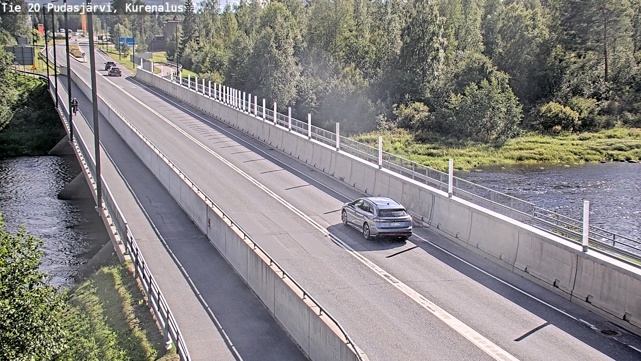 Weather Camera Image Road 20 Pudasjärvi, Kurenalus, Pudasjärvi, Pohjois-Pohjanmaa