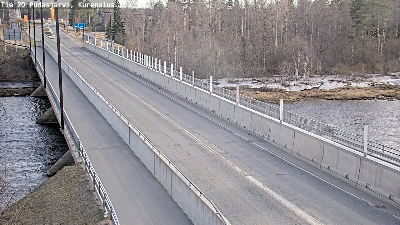 Weather Camera Image Road 20 Pudasjärvi, Kurenalus, Pudasjärvi, Pohjois-Pohjanmaa
