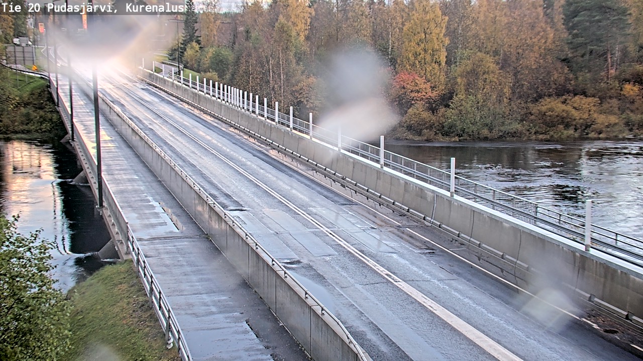 Weather Camera Image Road 20 Pudasjärvi, Kurenalus, Pudasjärvi, Pohjois-Pohjanmaa