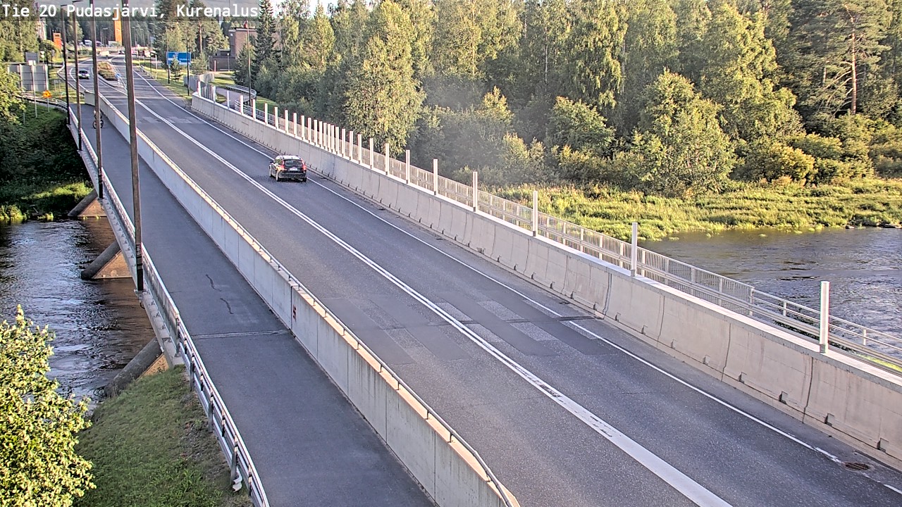 Weather Camera Image Road 20 Pudasjärvi, Kurenalus, Pudasjärvi, Pohjois-Pohjanmaa