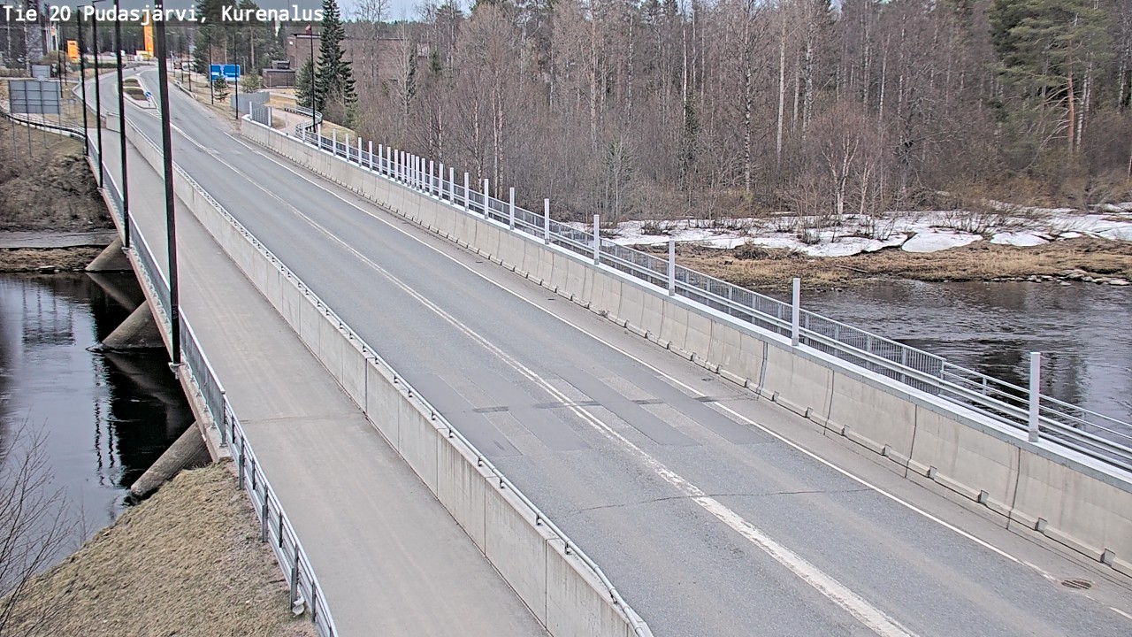 Weather Camera Image Väg 20Pudasjärvi, Kurenalus, Pudasjärvi, Pohjois-Pohjanmaa