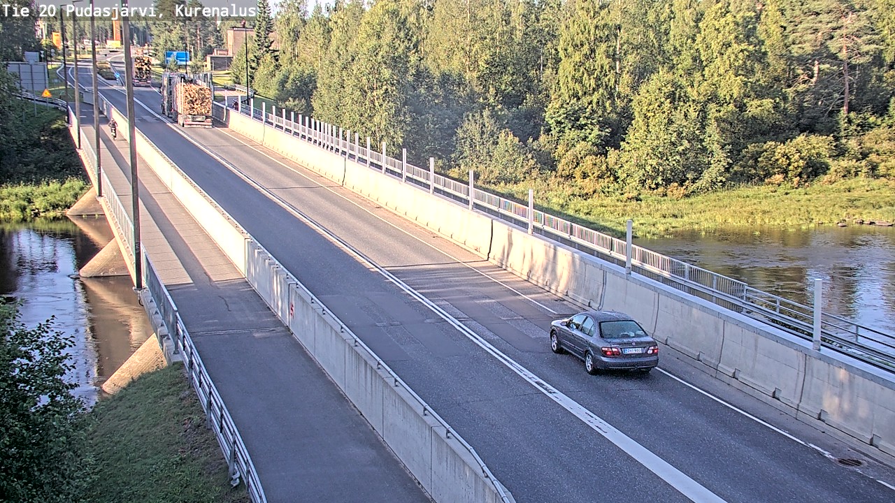 Weather Camera Image Road 20 Pudasjärvi, Kurenalus, Pudasjärvi, Pohjois-Pohjanmaa