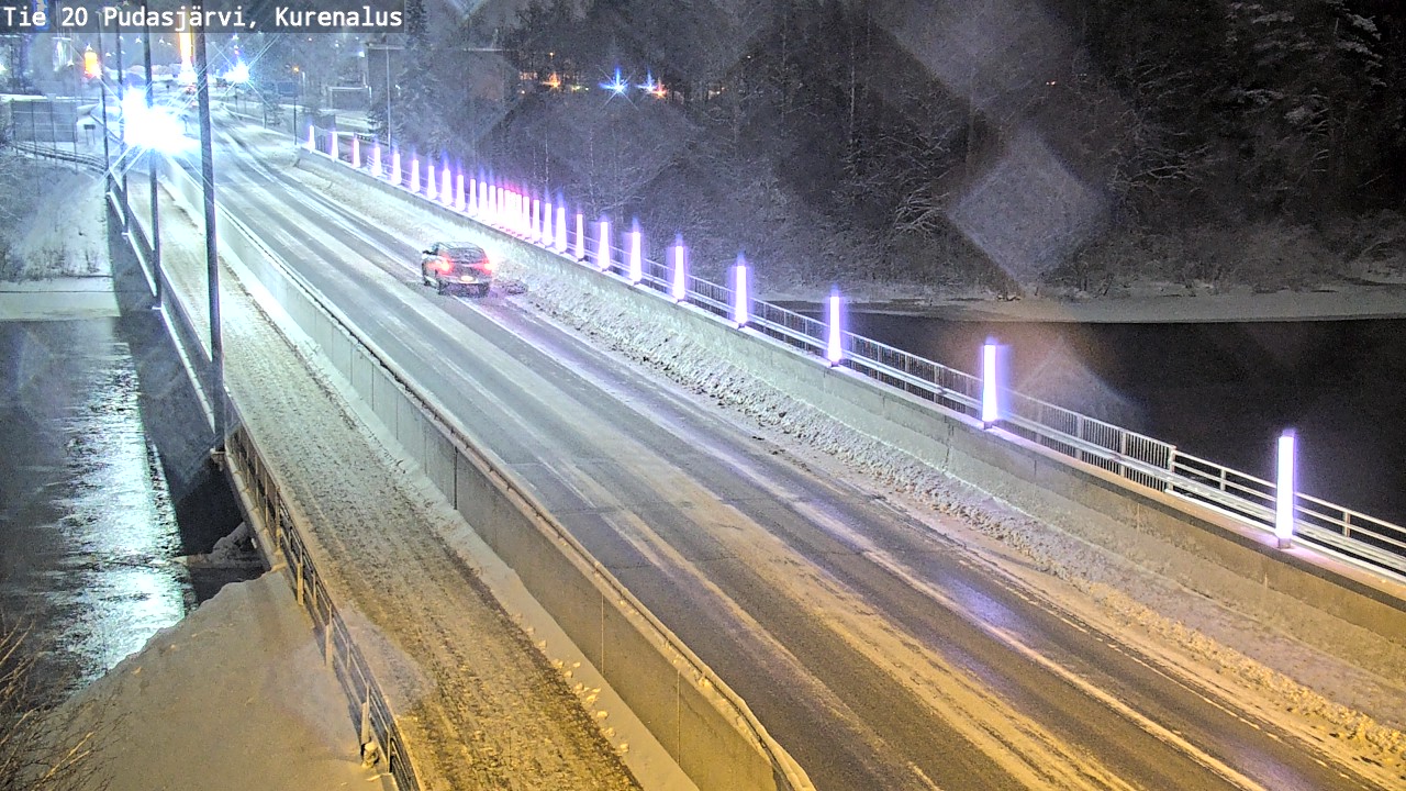 Weather Camera Image Väg 20Pudasjärvi, Kurenalus, Pudasjärvi, Pohjois-Pohjanmaa