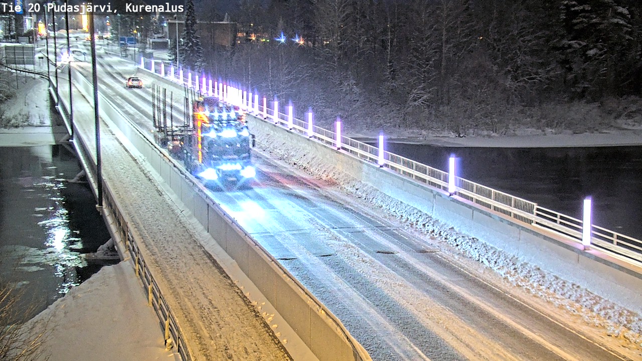 Weather Camera Image Väg 20Pudasjärvi, Kurenalus, Pudasjärvi, Pohjois-Pohjanmaa