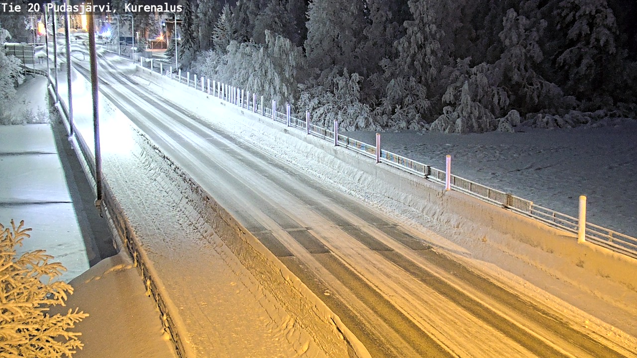 Kelikamerat Kuva Tie 20 Pudasjärvi, Kurenalus, Pudasjärvi, Pohjois-Pohjanmaa