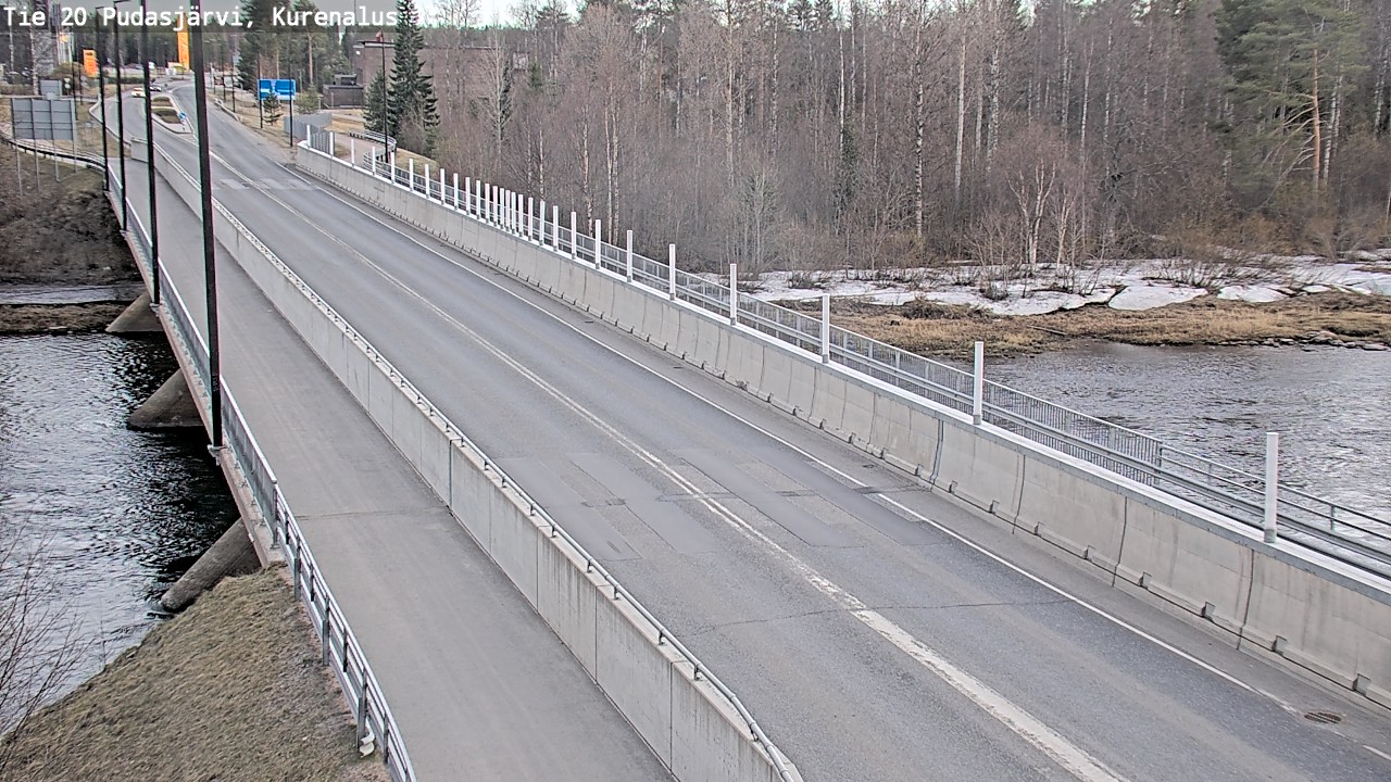 Weather Camera Image Road 20 Pudasjärvi, Kurenalus, Pudasjärvi, Pohjois-Pohjanmaa
