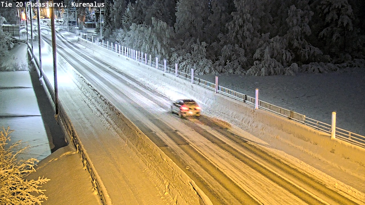 Kelikamerat Kuva Tie 20 Pudasjärvi, Kurenalus, Pudasjärvi, Pohjois-Pohjanmaa