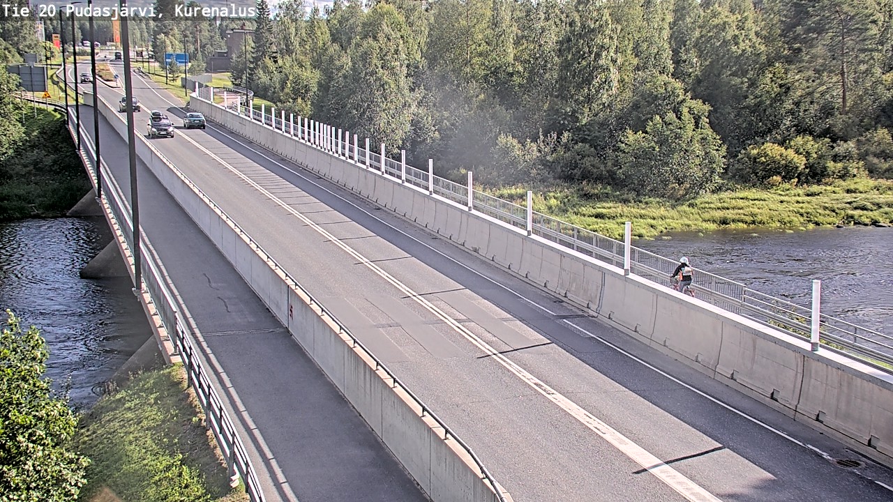 Weather Camera Image Road 20 Pudasjärvi, Kurenalus, Pudasjärvi, Pohjois-Pohjanmaa