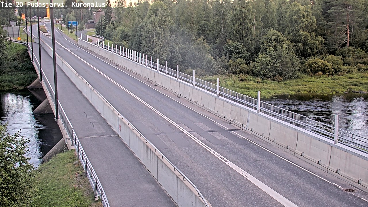 Weather Camera Image Road 20 Pudasjärvi, Kurenalus, Pudasjärvi, Pohjois-Pohjanmaa