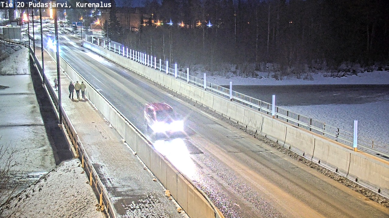 Weather Camera Image Road 20 Pudasjärvi, Kurenalus, Pudasjärvi, Pohjois-Pohjanmaa