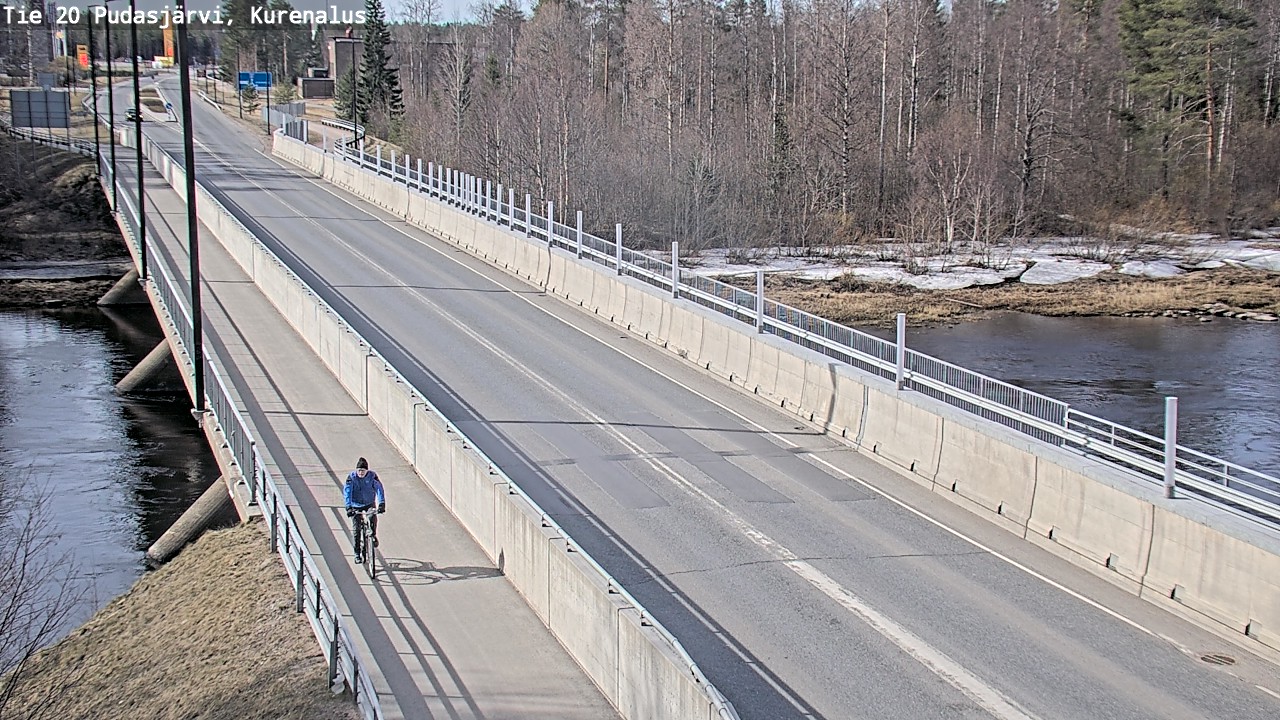 Weather Camera Image Road 20 Pudasjärvi, Kurenalus, Pudasjärvi, Pohjois-Pohjanmaa