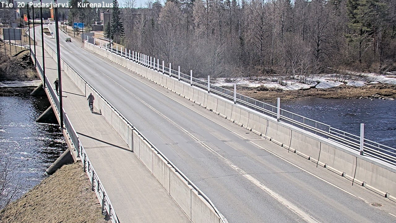 Weather Camera Image Road 20 Pudasjärvi, Kurenalus, Pudasjärvi, Pohjois-Pohjanmaa