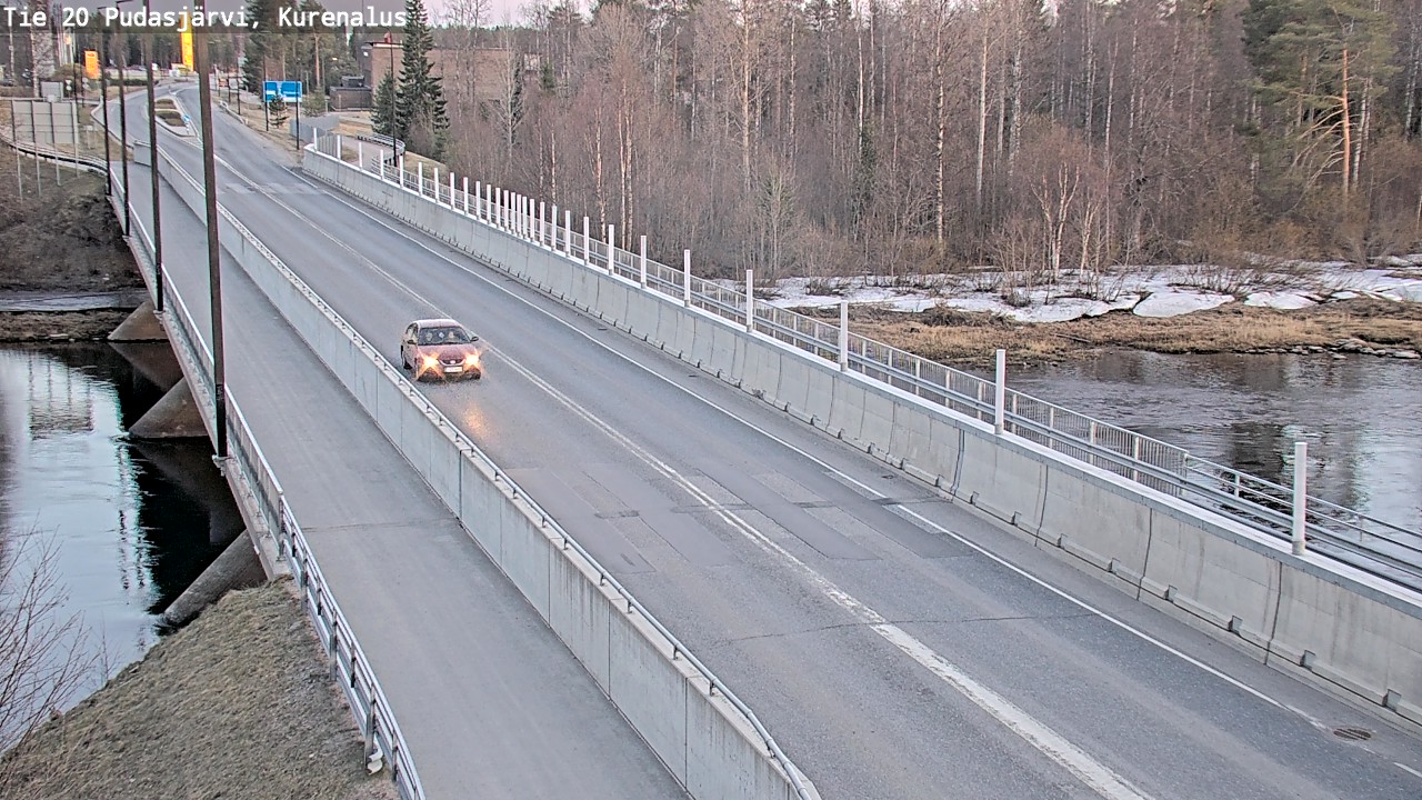 Weather Camera Image Road 20 Pudasjärvi, Kurenalus, Pudasjärvi, Pohjois-Pohjanmaa