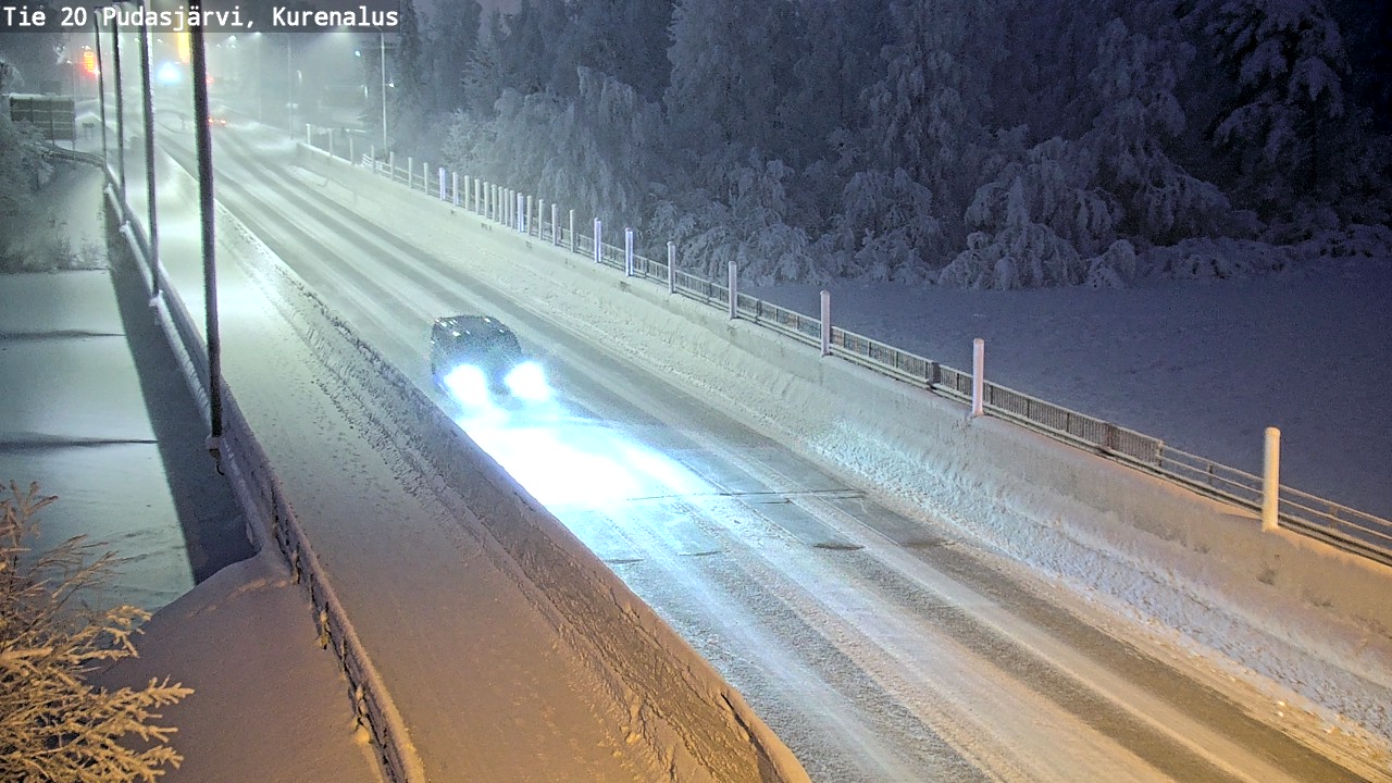 Kelikamerat Kuva Tie 20 Pudasjärvi, Kurenalus, Pudasjärvi, Pohjois-Pohjanmaa