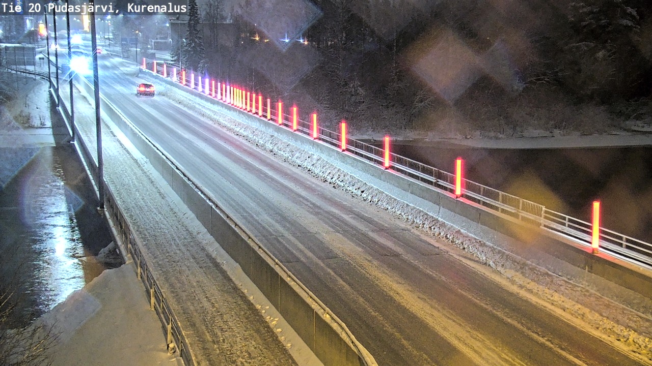 Weather Camera Image Väg 20Pudasjärvi, Kurenalus, Pudasjärvi, Pohjois-Pohjanmaa