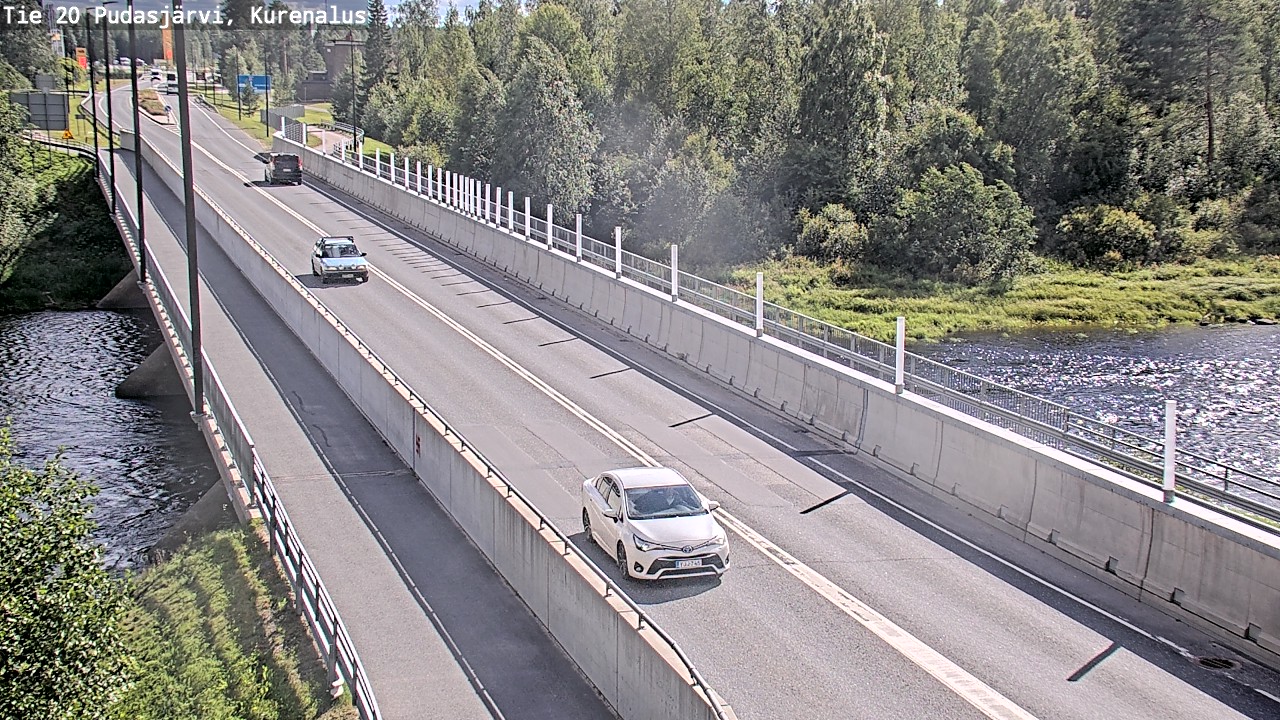 Weather Camera Image Road 20 Pudasjärvi, Kurenalus, Pudasjärvi, Pohjois-Pohjanmaa