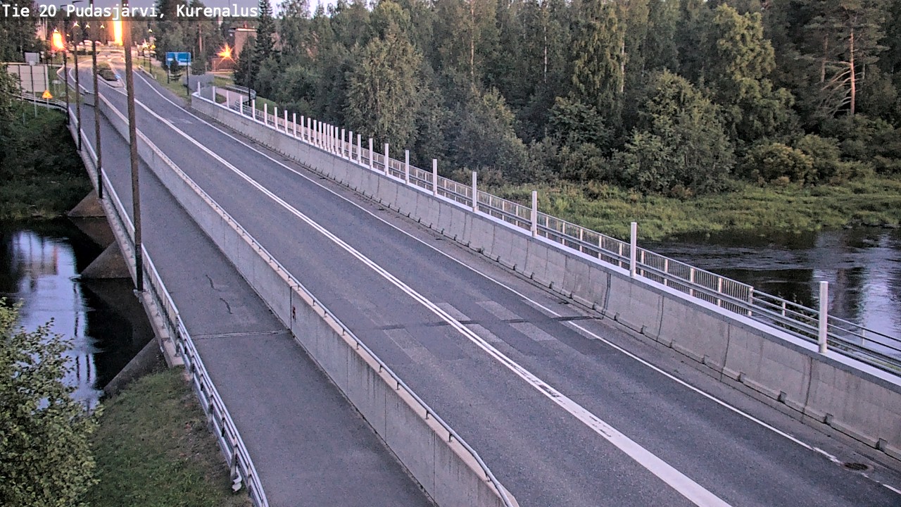 Weather Camera Image Road 20 Pudasjärvi, Kurenalus, Pudasjärvi, Pohjois-Pohjanmaa