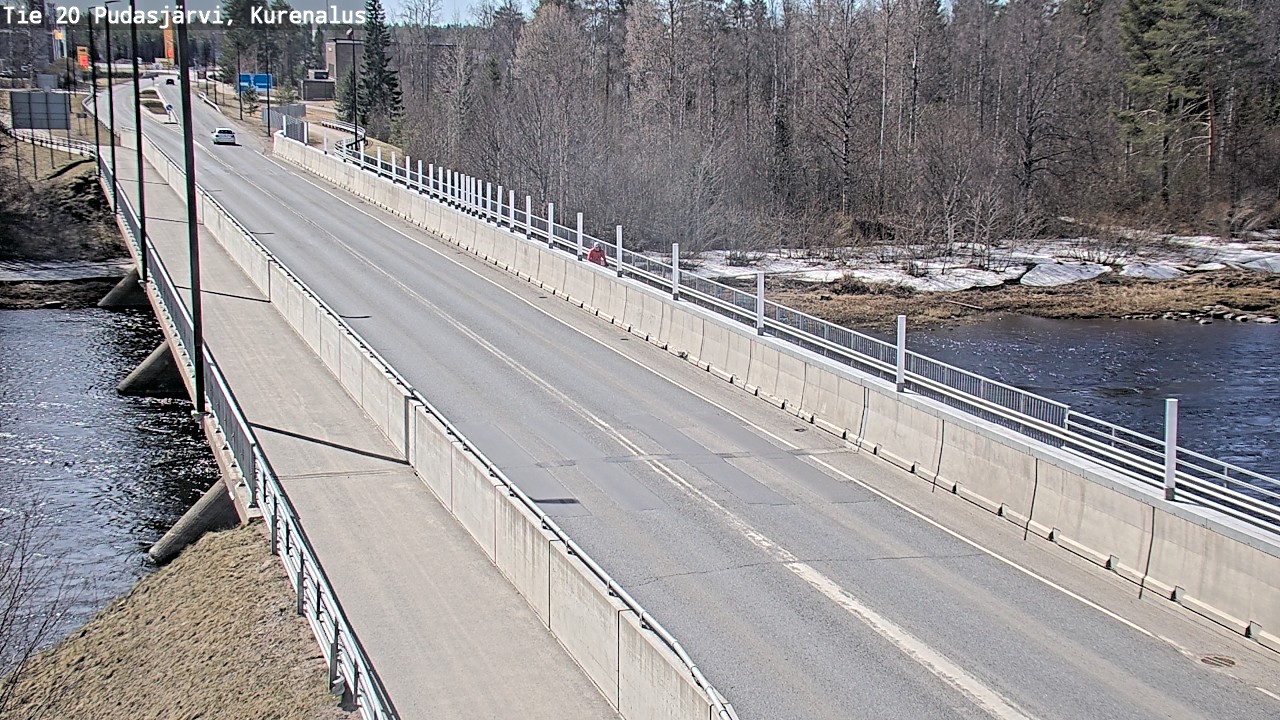 Weather Camera Image Road 20 Pudasjärvi, Kurenalus, Pudasjärvi, Pohjois-Pohjanmaa