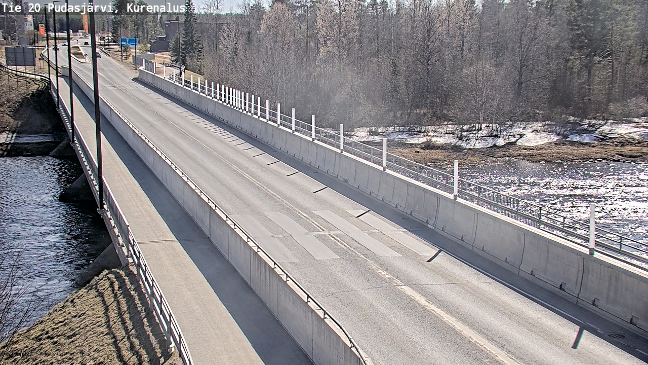 Weather Camera Image Road 20 Pudasjärvi, Kurenalus, Pudasjärvi, Pohjois-Pohjanmaa