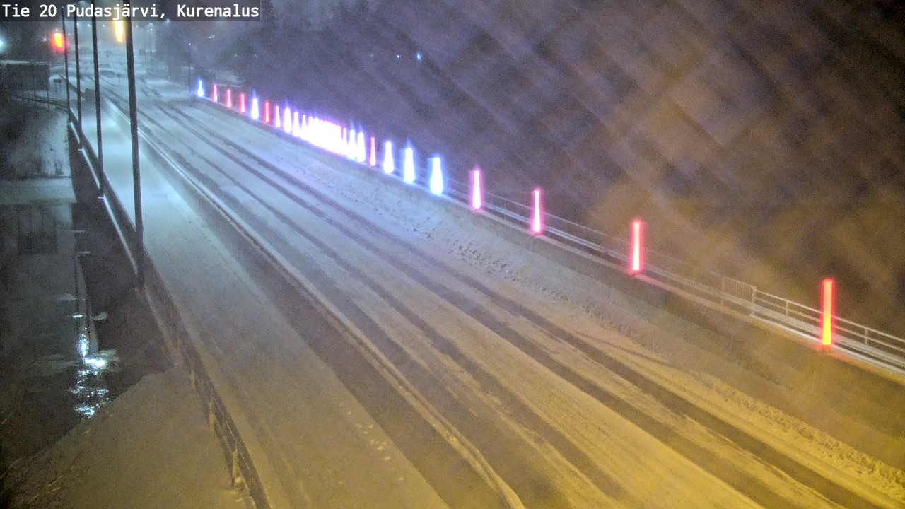 Weather Camera Image Väg 20Pudasjärvi, Kurenalus, Pudasjärvi, Pohjois-Pohjanmaa