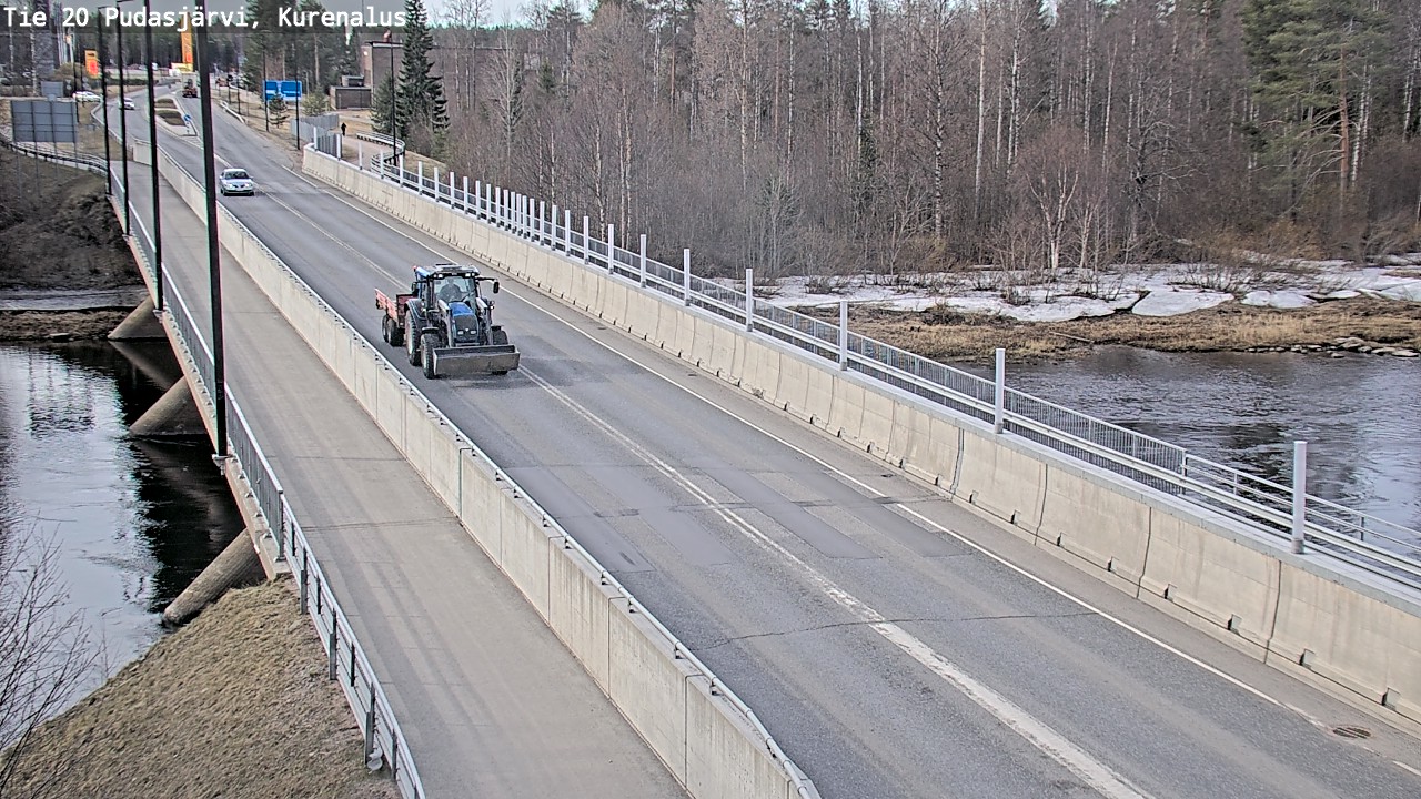 Weather Camera Image Road 20 Pudasjärvi, Kurenalus, Pudasjärvi, Pohjois-Pohjanmaa