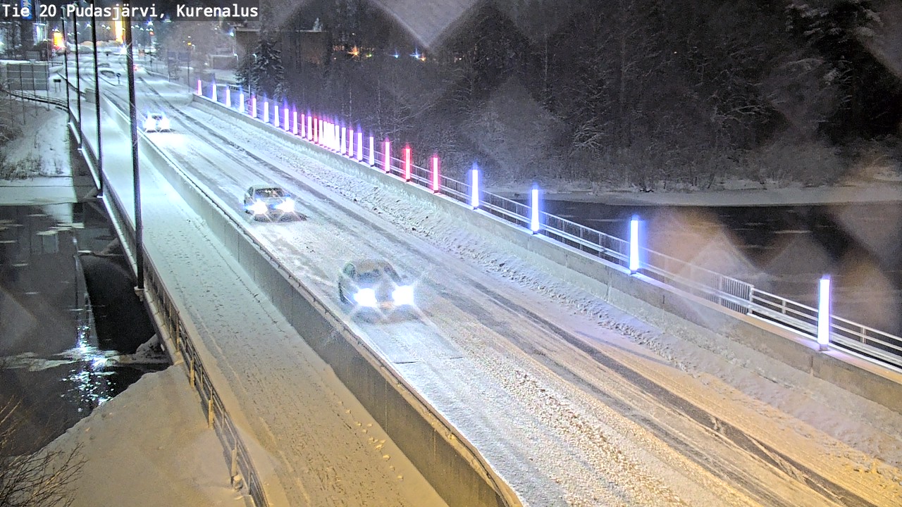 Weather Camera Image Väg 20Pudasjärvi, Kurenalus, Pudasjärvi, Pohjois-Pohjanmaa