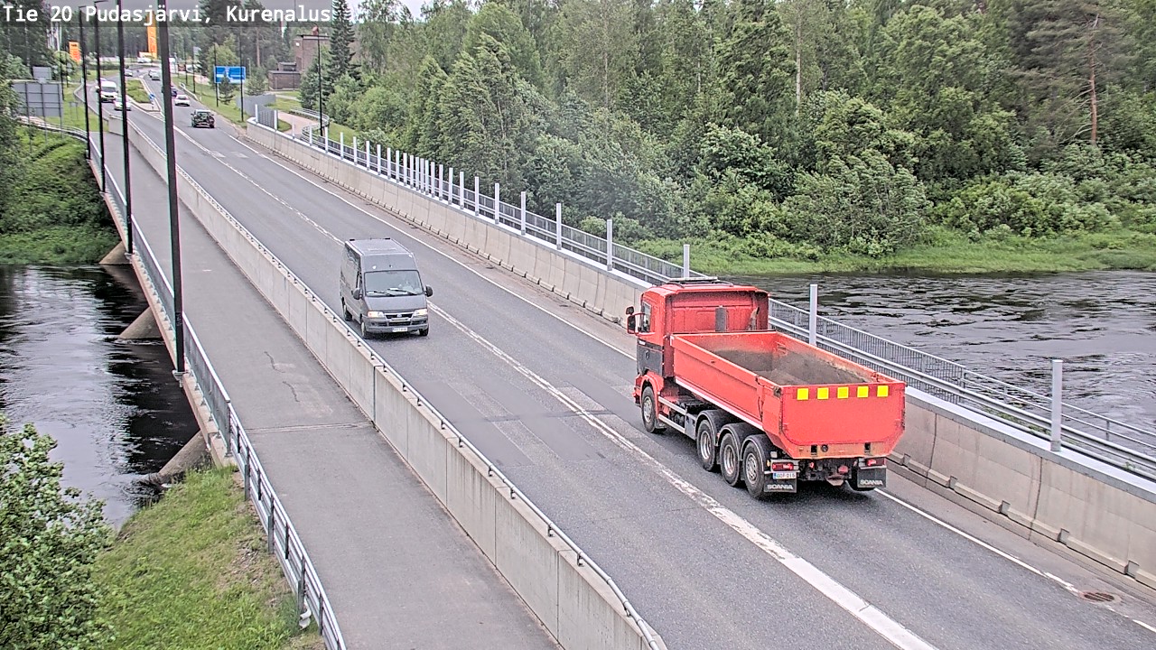 Weather Camera Image Väg 20Pudasjärvi, Kurenalus, Pudasjärvi, Pohjois-Pohjanmaa