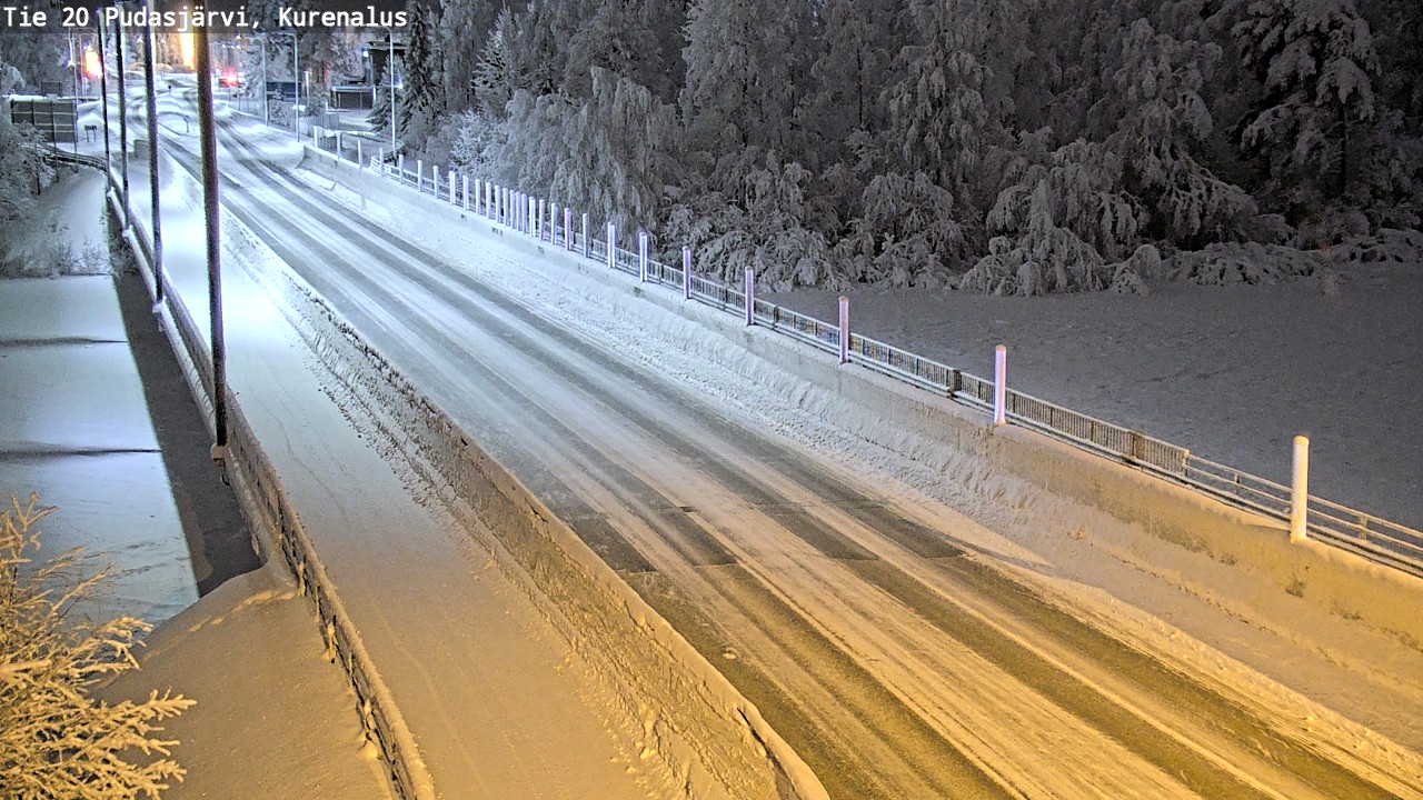 Kelikamerat Kuva Tie 20 Pudasjärvi, Kurenalus, Pudasjärvi, Pohjois-Pohjanmaa