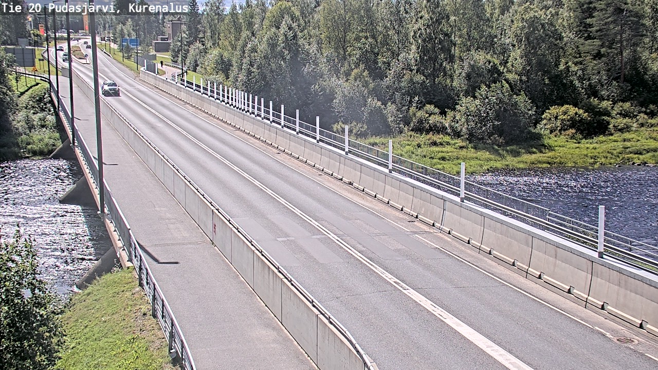 Weather Camera Image Road 20 Pudasjärvi, Kurenalus, Pudasjärvi, Pohjois-Pohjanmaa