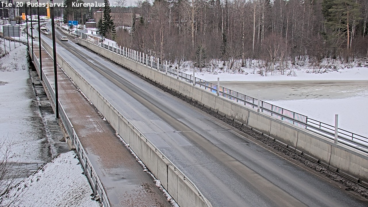 Weather Camera Image Road 20 Pudasjärvi, Kurenalus, Pudasjärvi, Pohjois-Pohjanmaa