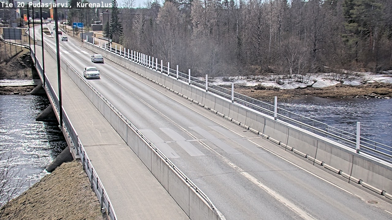 Weather Camera Image Road 20 Pudasjärvi, Kurenalus, Pudasjärvi, Pohjois-Pohjanmaa