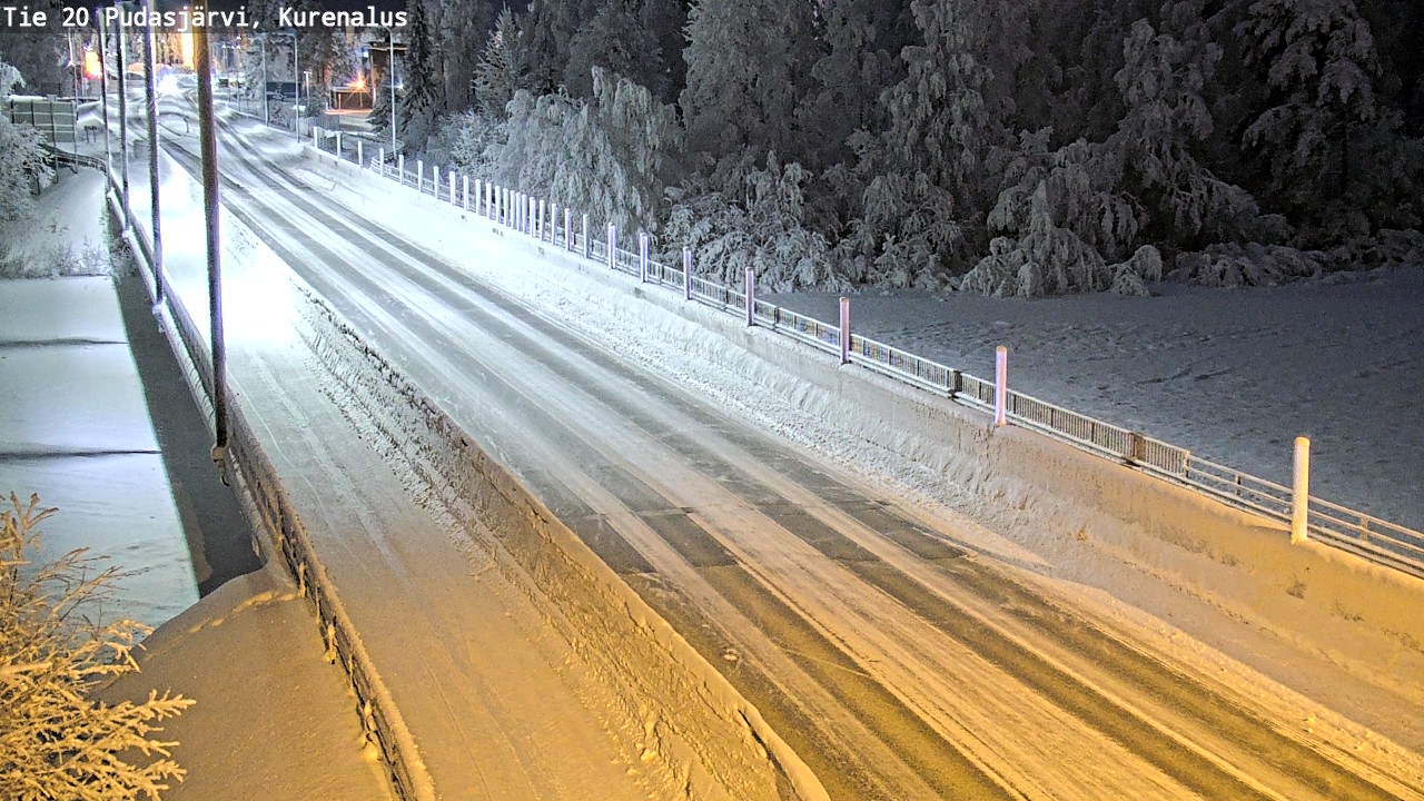 Kelikamerat Kuva Tie 20 Pudasjärvi, Kurenalus, Pudasjärvi, Pohjois-Pohjanmaa