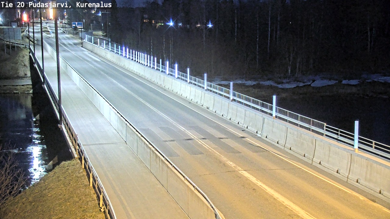 Weather Camera Image Road 20 Pudasjärvi, Kurenalus, Pudasjärvi, Pohjois-Pohjanmaa
