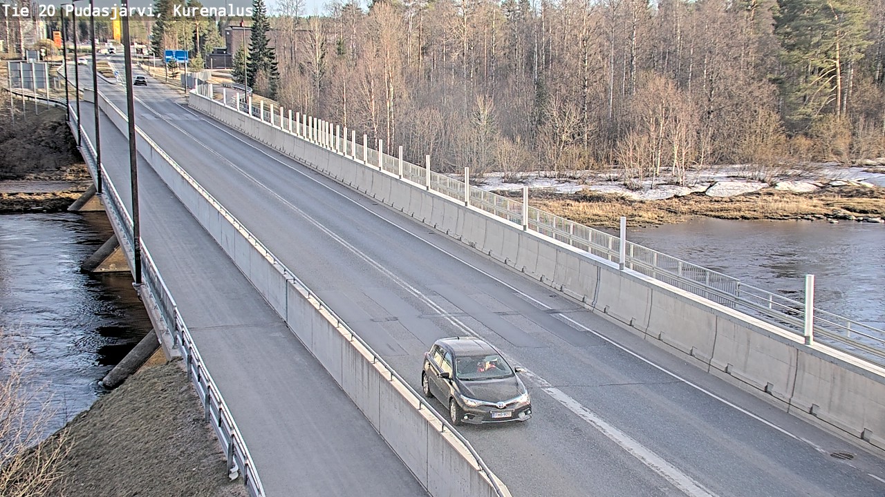 Weather Camera Image Road 20 Pudasjärvi, Kurenalus, Pudasjärvi, Pohjois-Pohjanmaa