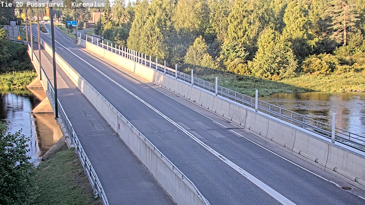 Weather Camera Image Road 20 Pudasjärvi, Kurenalus, Pudasjärvi, Pohjois-Pohjanmaa