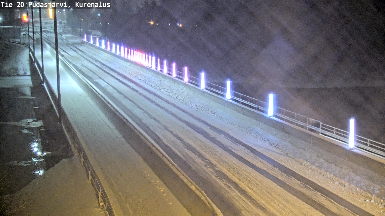 Weather Camera Image Väg 20Pudasjärvi, Kurenalus, Pudasjärvi, Pohjois-Pohjanmaa