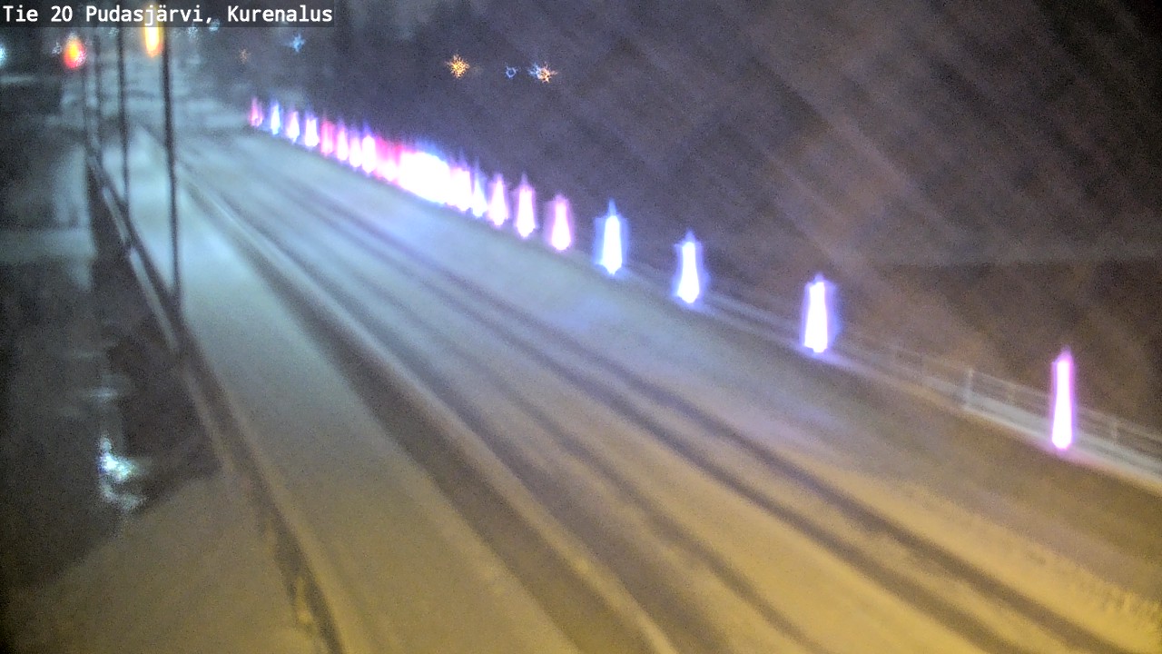 Weather Camera Image Väg 20Pudasjärvi, Kurenalus, Pudasjärvi, Pohjois-Pohjanmaa